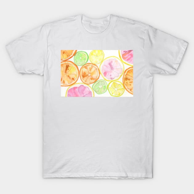 Citrus Slices T-Shirt by ellenmueller